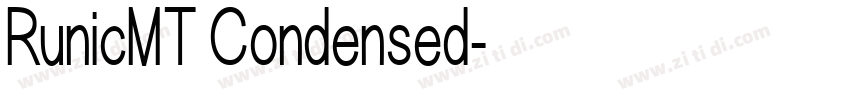 RunicMT Condensed字体转换